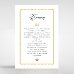 Black Doily Elegance order of service wedding invite card design