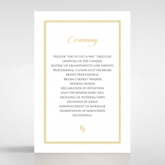 Blooming Charm order of service card