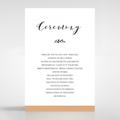 Forever Love Booklet - White wedding stationery order of service ceremony card design