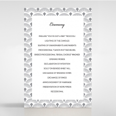 Grand Heirloom wedding stationery order of service ceremony invite card