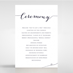 Infinity order of service stationery invite card design