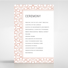 Marrakech order of service invitation card design