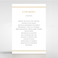 Ornate Luxury order of service ceremony stationery card design