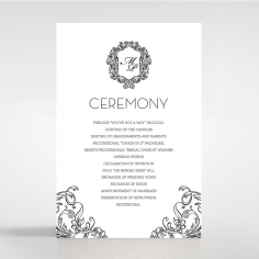 Paper Aristocrat wedding stationery order of service invite
