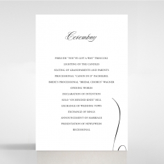 Paper Polished Affair wedding stationery order of service invitation card
