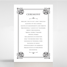 Regal Frame order of service card design