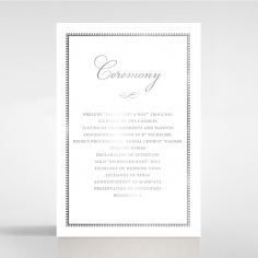 Royal Lace with Foil order of service wedding invite card design