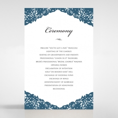 Royal Prestige wedding stationery order of service invite