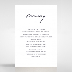 Sunburst wedding stationery order of service invitation