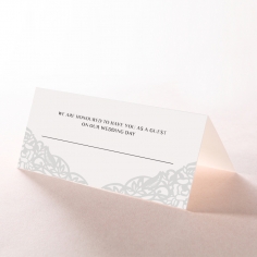 Black Floral Lux wedding venue table place card design