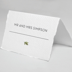 Botanic Romance wedding place card design