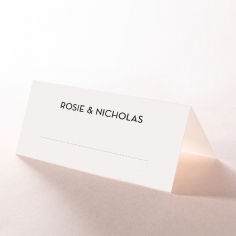 Clear Chic Charm Paper wedding venue place card stationery