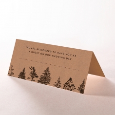 Delightful Forest Romance reception place card stationery