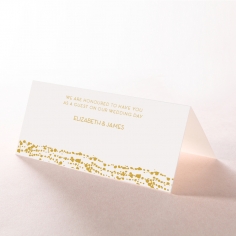 Enchanting Halo wedding reception table place card