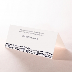 Enchanting Halo wedding reception table place card design