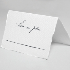 Everlasting Devotion wedding venue place card stationery design