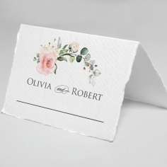 Garden Party wedding reception table place card stationery