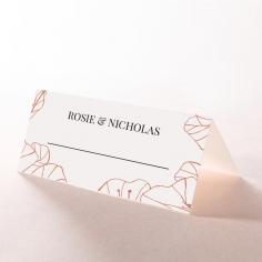 Grand Flora wedding venue place card stationery design