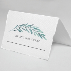 Modern Garland reception table place card stationery