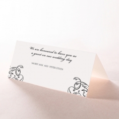 Paper Aristocrat reception table place card design