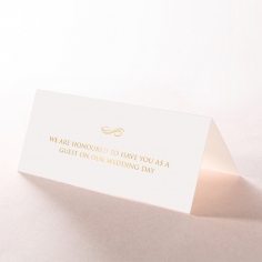 Quilted Letterpress Elegance with foil reception place card stationery