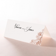 Royal Embrace reception table place card design