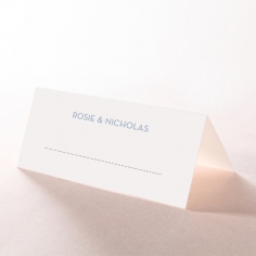 Silver Chic Charm Paper table place card design