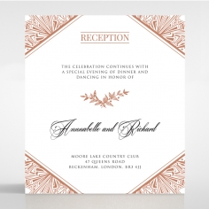 Ace of Spades wedding reception card design