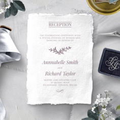 Ace of Spades with Deckled Edges wedding stationery reception invite