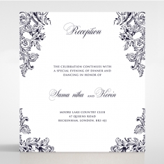 Baroque Romance wedding reception invite