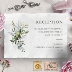 Beautiful Devotion reception stationery card