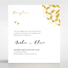 Bohemia reception enclosure invite card