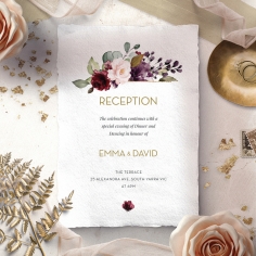 Contemporary Love reception wedding invite card