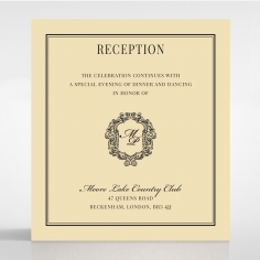 Damask Love reception enclosure card