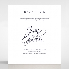 Diamond Drapery wedding reception enclosure invite card design