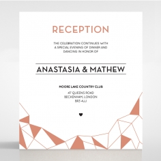 Digital Love reception enclosure stationery card design