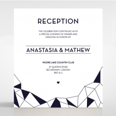 Digital Love reception enclosure stationery invite card