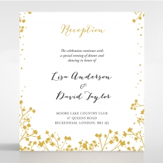 Embracing Bloom reception invite card