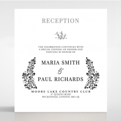 Enchanted Crest reception card design