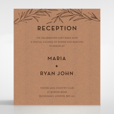 Enchanting Imprint wedding reception card design