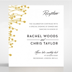 Flourishing Romance reception invite