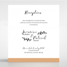 Forever Love Booklet - White wedding stationery reception invite card design