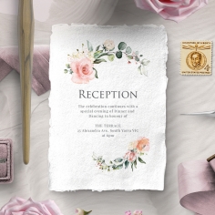 Garden Party reception enclosure invite card