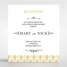 Gradient Glamour wedding stationery reception invite card design