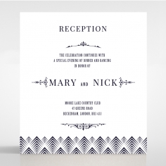 Gradient Glamour wedding stationery reception enclosure card