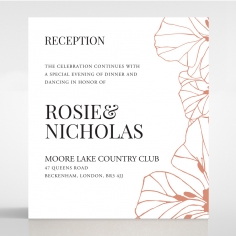 Grand Flora wedding stationery reception invitation card design