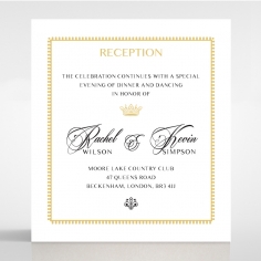 Ivory Doily Elegance reception stationery invite