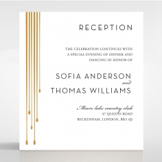 Luxe Intrigue reception invitation