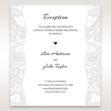 luxurious-embossing-with-white-bow-wedding-reception-invitation-card-DC13304