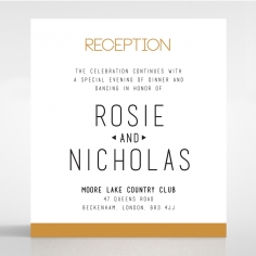 Minimalist Love wedding reception enclosure card